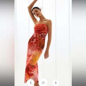 Mars Mesh Midi Tube Dress NWOT